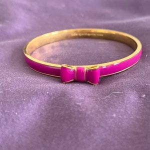Kate Spade bow bracelet purple